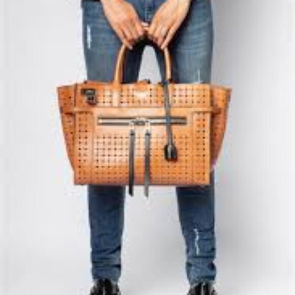 Zadig & Voltaire Tan Perforated Bag - Picture 2 of 8